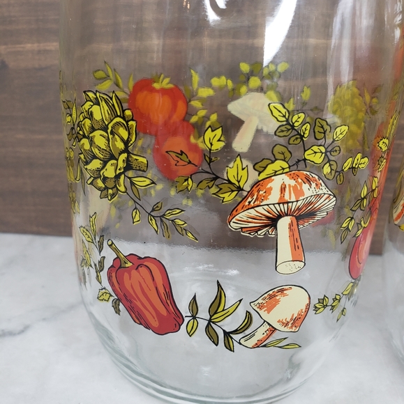 Vintage spice of life MCM glass canister set 2L and 1.5L latch top 🍄 - Picture 3 of 15